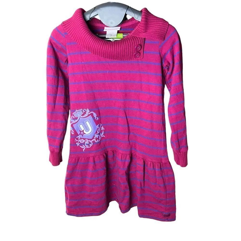 American Girl DLYD Striped School Dress Cotton Girls Size 10 retired